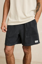RHYTHM TEXTURED WALE JAM CORDUROY SHORT RELAXED FIT DARK INDIGO