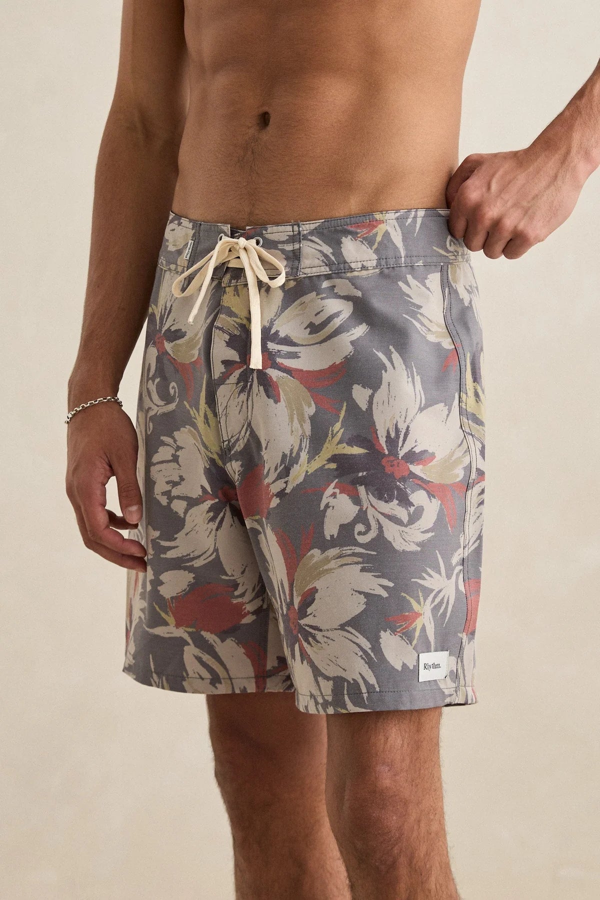 RHYTHM TROPICAL CAMO SWIM TRUNK CAMO PERFORMANCE MENS SURF SHORTS