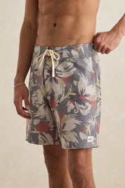 RHYTHM TROPICAL CAMO SWIM TRUNK CAMO PERFORMANCE MENS SURF SHORTS
