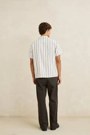 RHYTHM TURKISH STRIPE SHORT SLEEVE SHIRT - NATURAL
