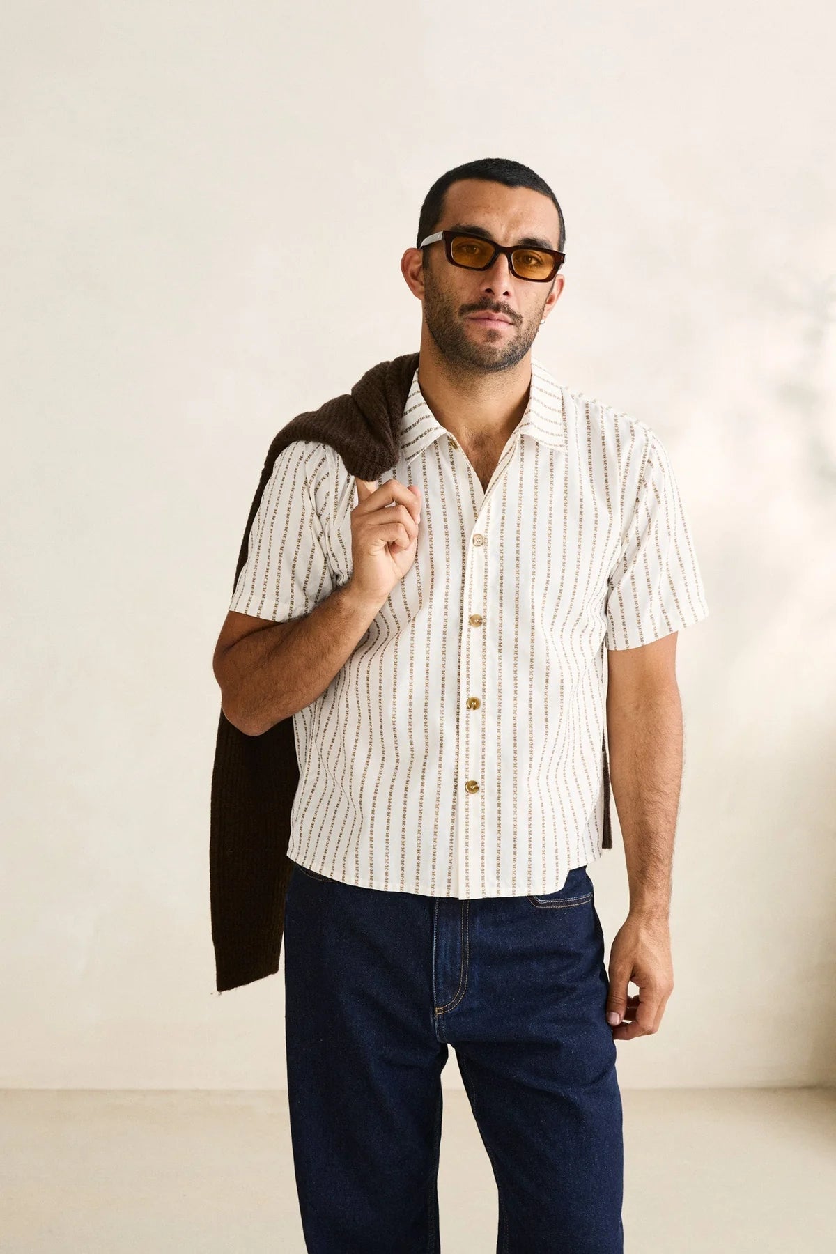 RHYTHM VACATION STRIPE CROP SS SHIRT – MULTI