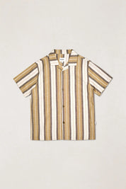 RHYTHM VACATION STRIPE SHORT SLEEVE SHIRT - SAND