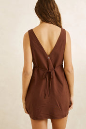 RHYTHM VENICE MINI DRESS – CHOCOLATE