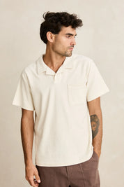 RHYTHM VINTAGE TERRY POLO SHIRT RETRO FIT NATURAL