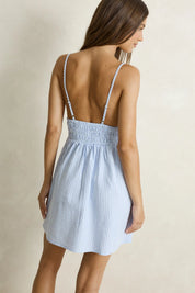 RHYTHM VISTA STRIPE MINI DRESS – BLUE