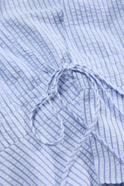 RHYTHM VISTA STRIPE TIE FRONT TOP - BLUE