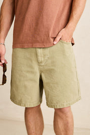 RHYTHM WASHED CANVAS SHORT - BEIGE