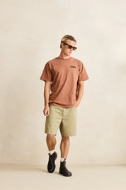 RHYTHM WASHED CANVAS SHORT - BEIGE