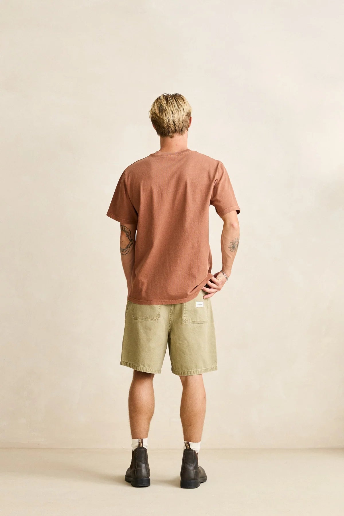 RHYTHM WASHED CANVAS SHORT - BEIGE
