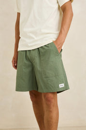 RHYTHM WORN PATH RIPSTOP JAM SHORTS - OLIVE