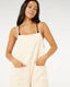 RIP CURL ALOHA STATE TERRY ROMPER WOMENS CASUAL SUMMER PLAYSUIT – OFF WHITE