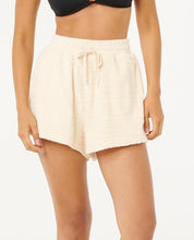 RIP CURL ALOHA STATE TERRY SHORT WOMENS CASUAL SUMMER WEAR – OFF WHITE