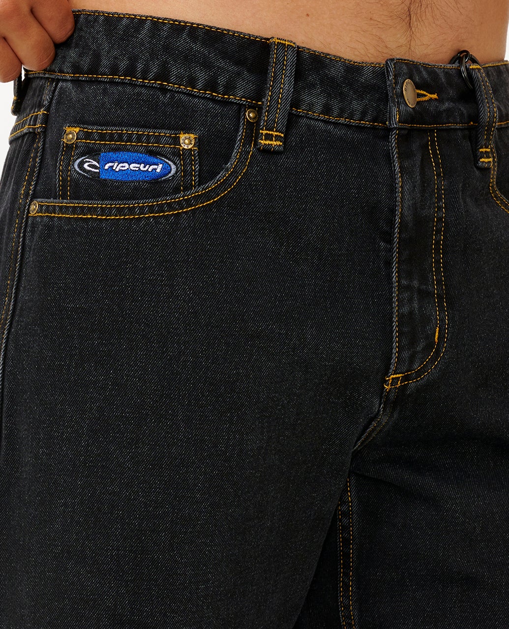 RIP CURL ARCHIVE 21" DENIM WALK SHORT – WASHED BLACK