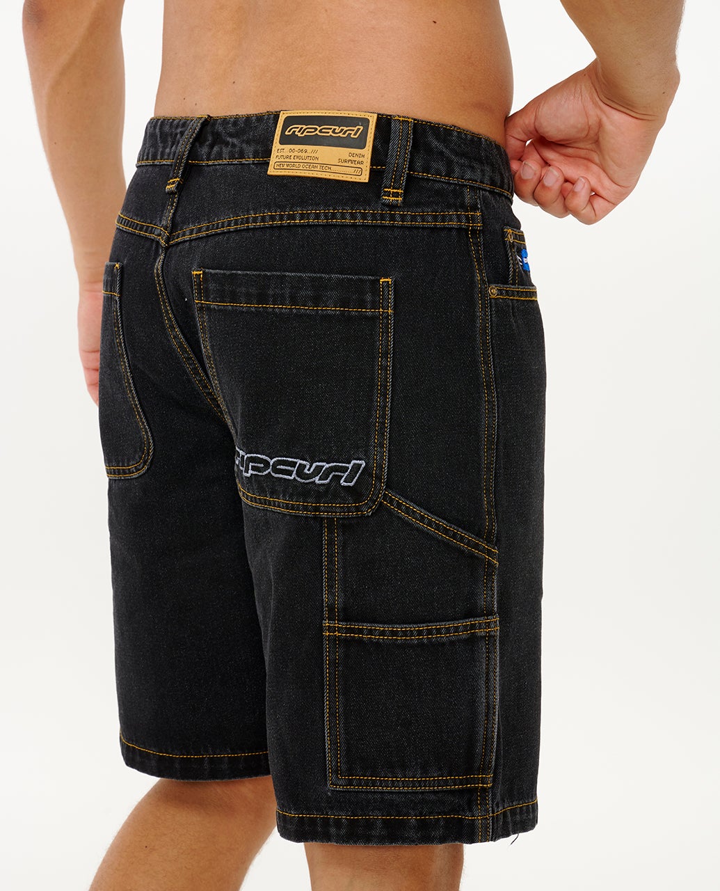 RIP CURL ARCHIVE 21" DENIM WALK SHORT – WASHED BLACK