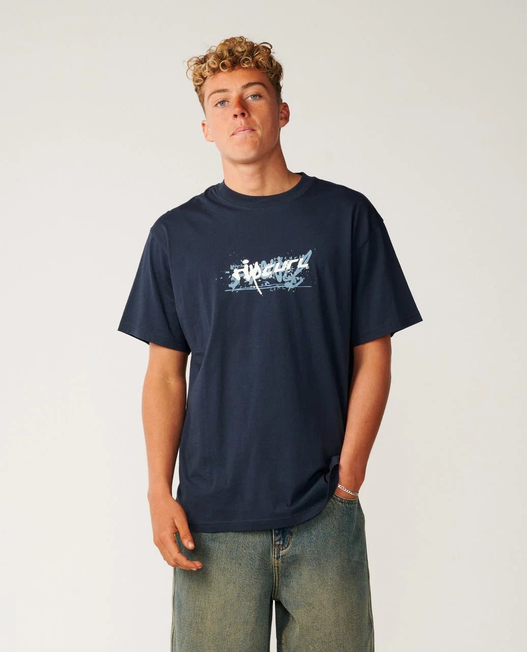 RIP CURL ARCHIVE MASHUP LOOSE TEE - DARK NAVY