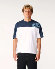 RIP CURL ARCHIVE THRASHED PANEL TEE - WHITE