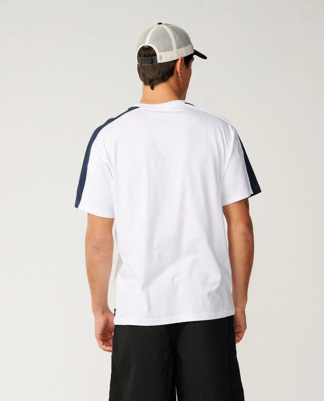 RIP CURL ARCHIVE UP TOP PANEL LOOSE TEE - WHITE