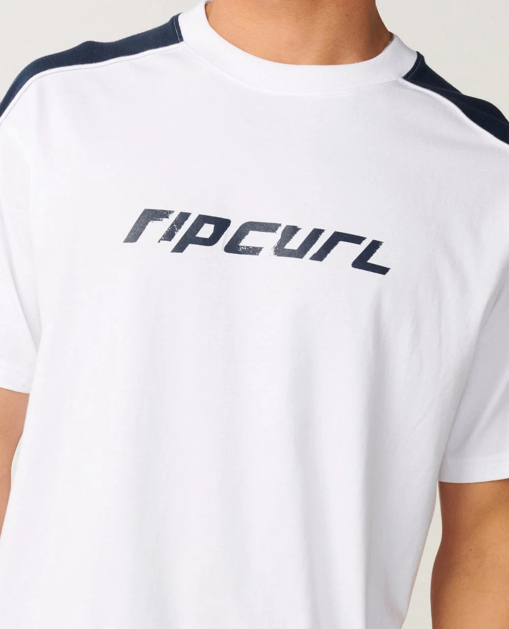 RIP CURL ARCHIVE UP TOP PANEL LOOSE TEE - WHITE