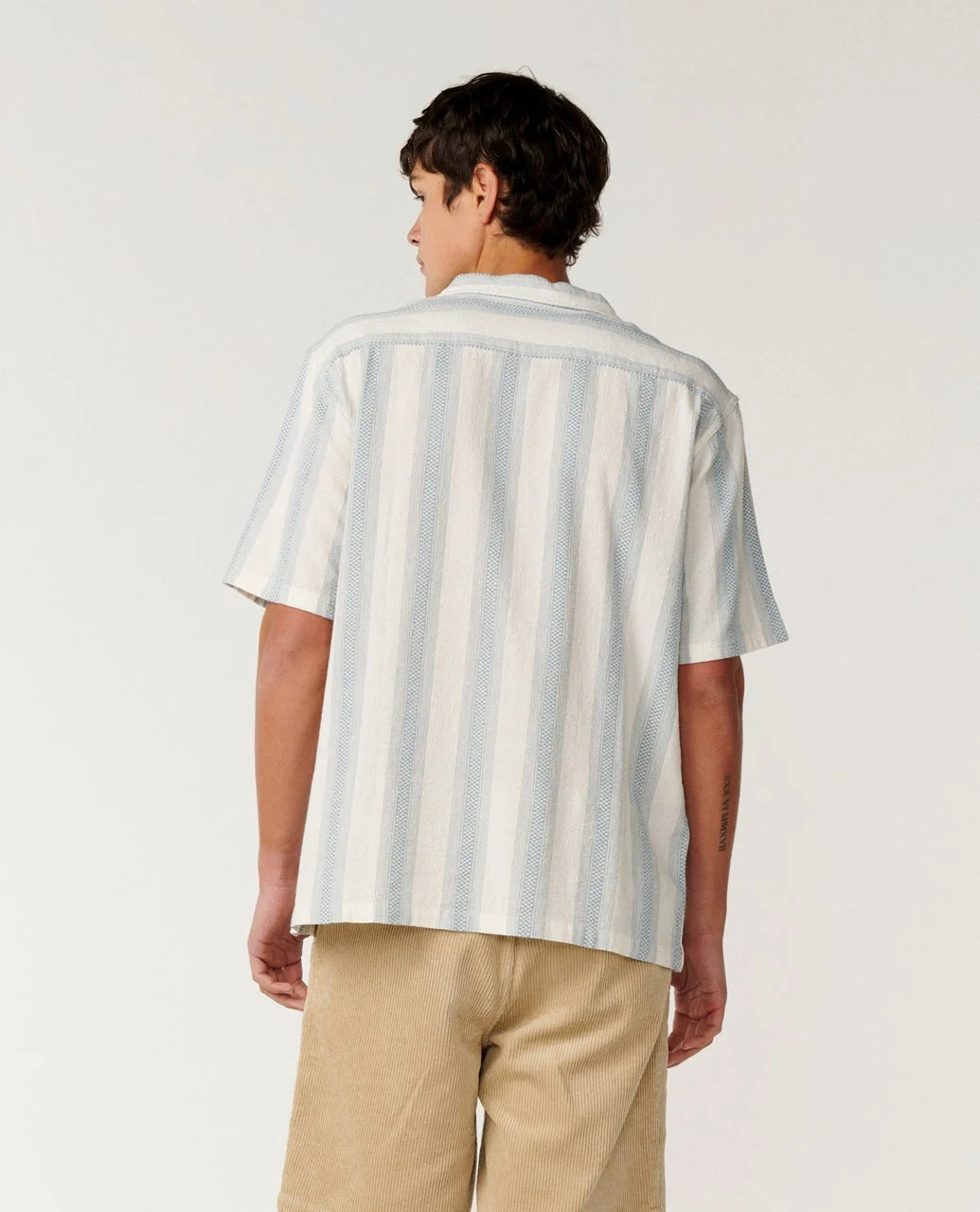 RIP CURL CLASSIC SURF WEAVER SHORT SLEEVE SHIRT - BONE