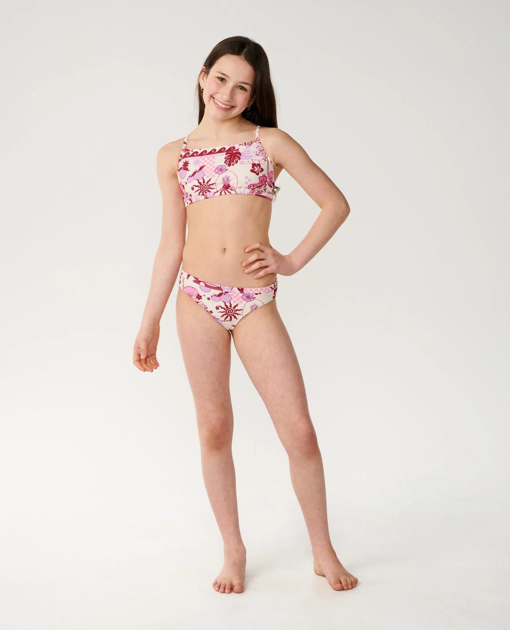 RIP CURL COSTA DEL SOL 3 PIECE SWIM SET – KIDS – LILAC