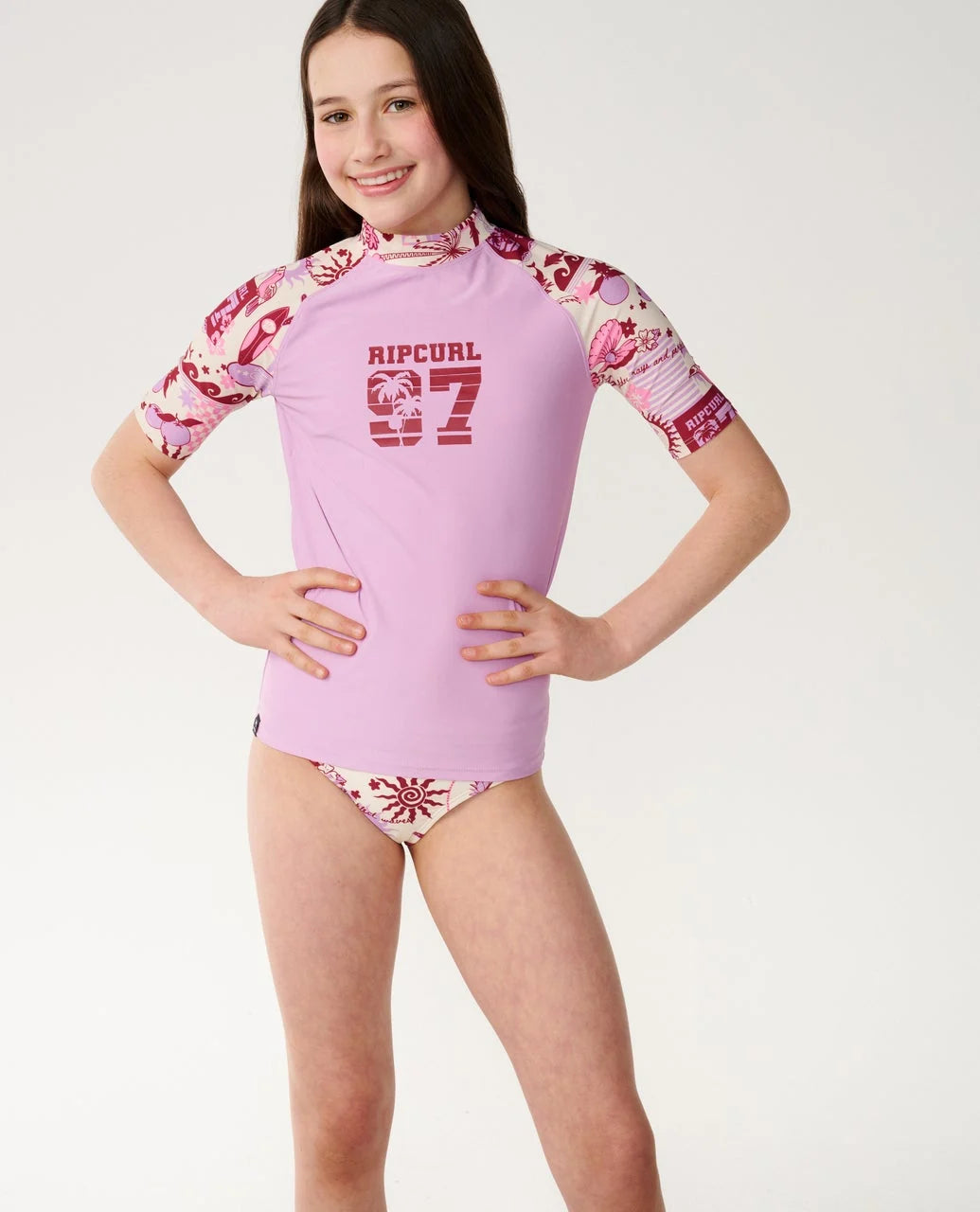 RIP CURL COSTA DEL SOL 3 PIECE SWIM SET – KIDS – LILAC