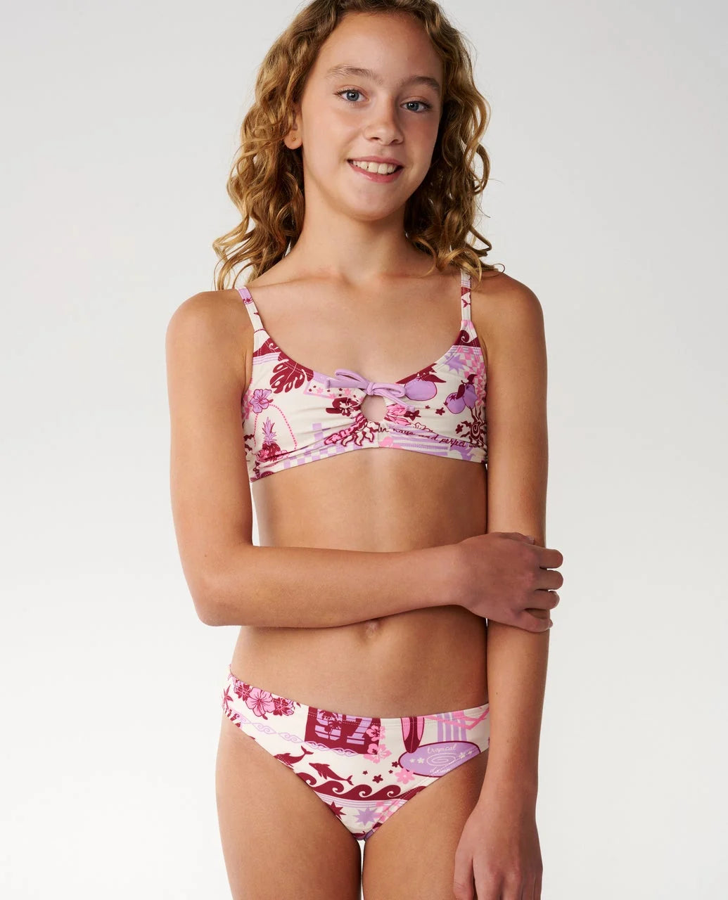 RIP CURL COSTA DEL SOL BIKINI SET – KIDS – LILAC