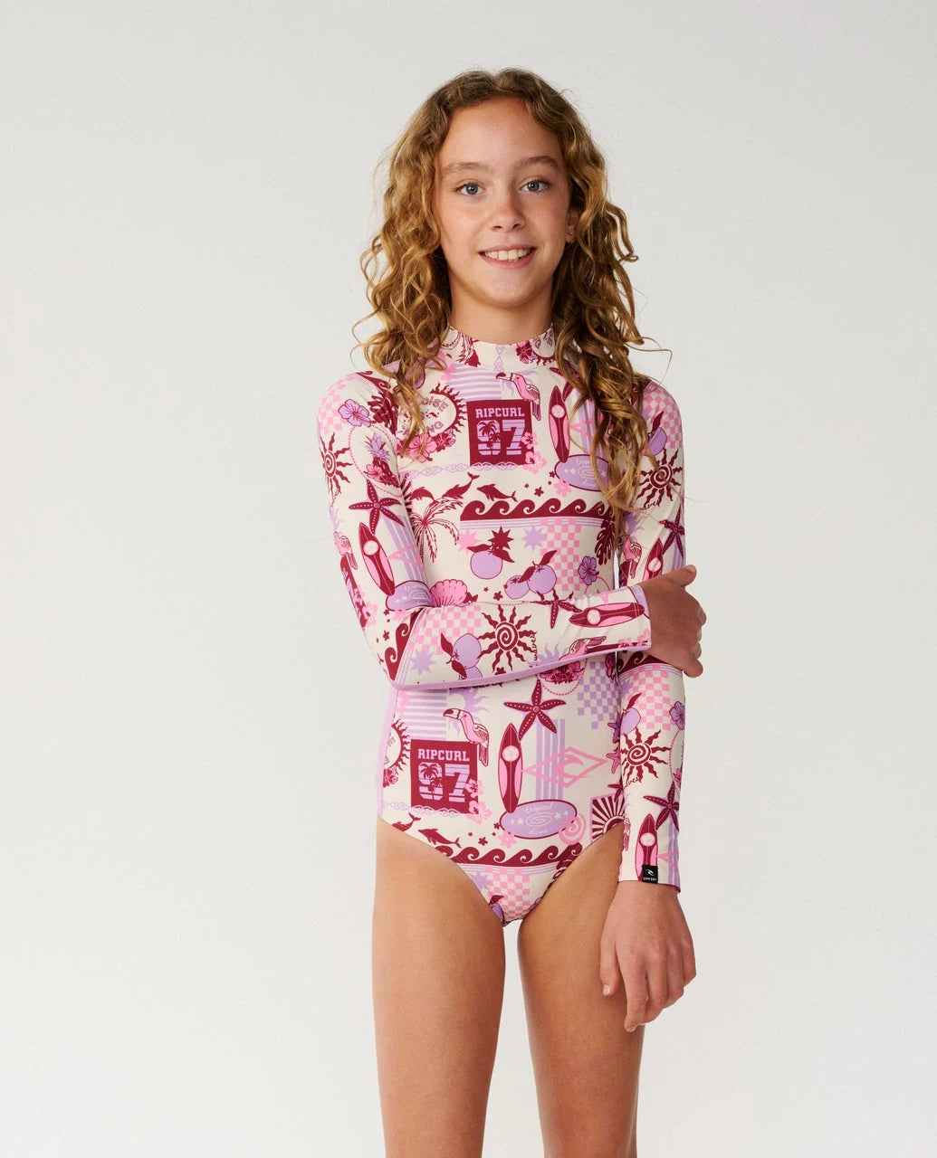 RIP CURL COSTA DEL SOL LONG SLEEVE SURFSUIT – KIDS – LILAC
