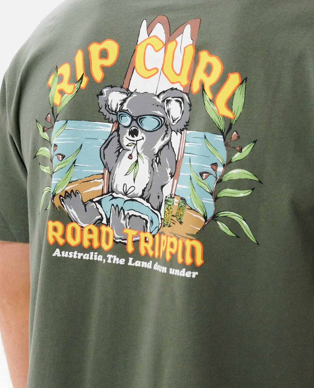 RIP CURL DOWN UNDER KOALA TEE – DARK OLIVE