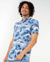 RIP CURL DREAMER BARREL KILLA SHORT SLEEVE SHIRT – MENS SUMMER BUTTON-UP SKY BLUE