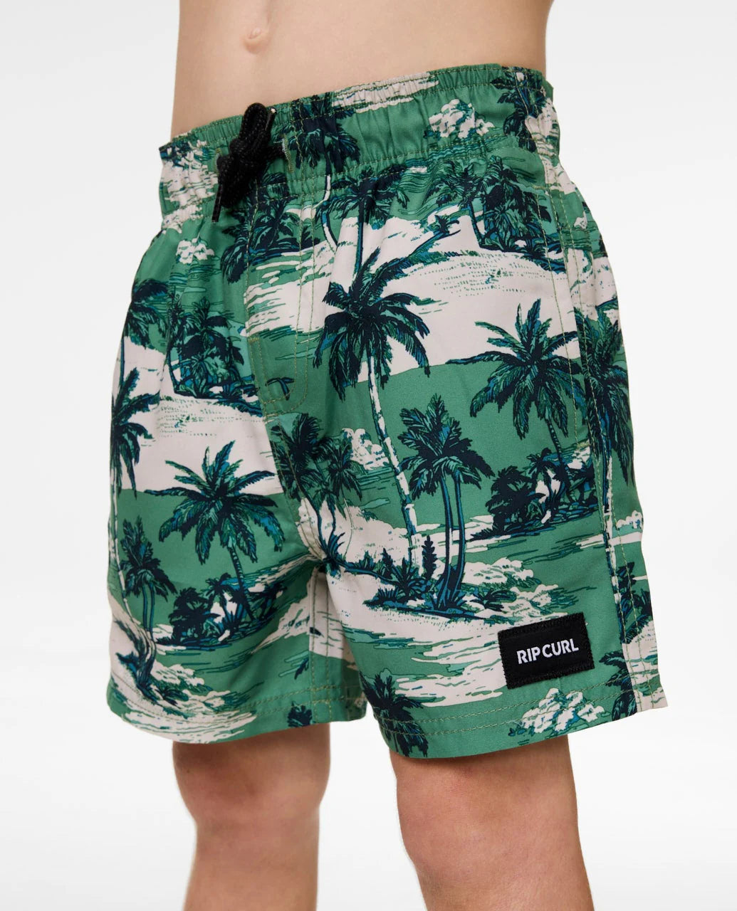 RIP CURL DREAMERS VOLLEY – KIDS LIGHTWEIGHT SUMMER SHORTS IN LEAF GREEN
