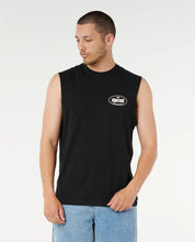 RIP CURL EVERYDAY MUSCLE – MENS SLEEVELESS SURF TANK TOP IN BLACK