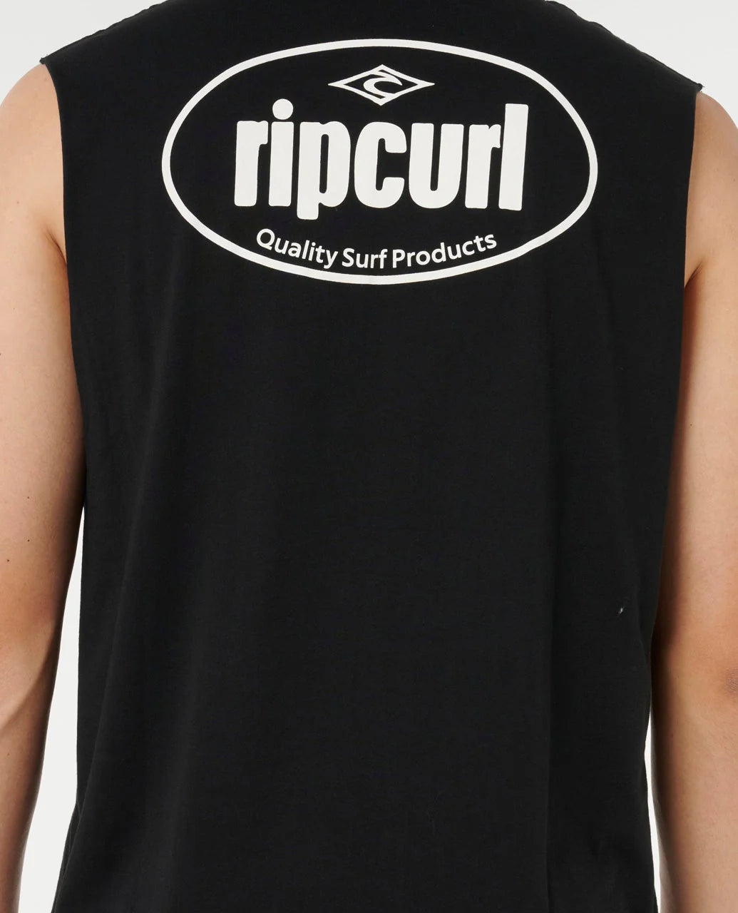 RIP CURL EVERYDAY MUSCLE – MENS SLEEVELESS SURF TANK TOP IN BLACK