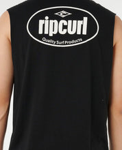 RIP CURL EVERYDAY MUSCLE – MENS SLEEVELESS SURF TANK TOP IN BLACK