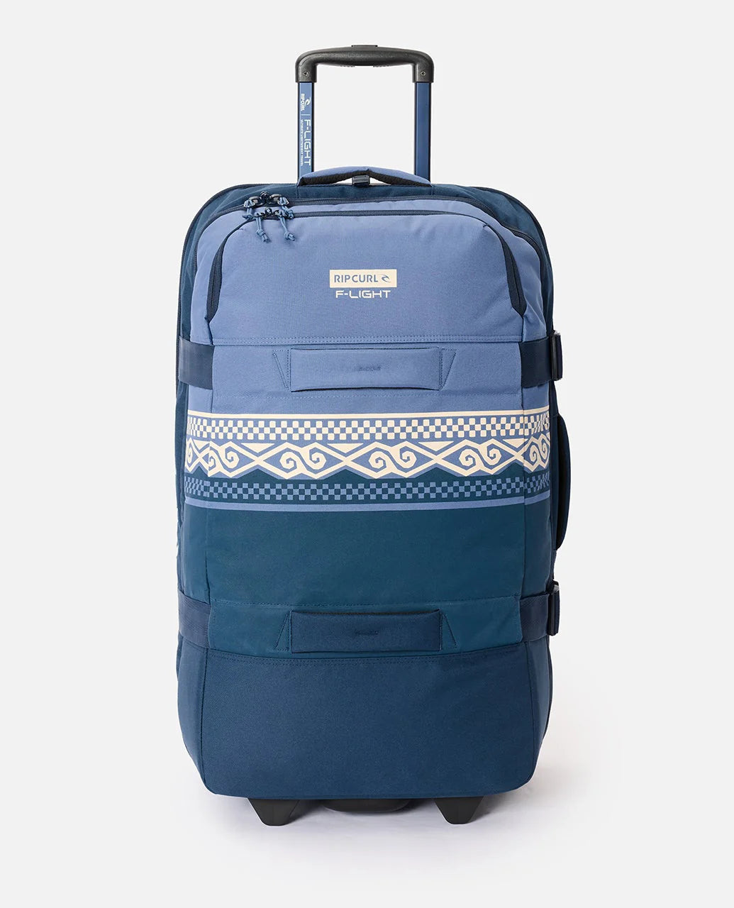 RIP CURL F-LIGHT GLOBAL 100L WHEELED TRAVEL BAG COSMIC KISS NAVY BLUE