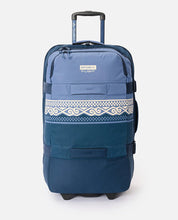 RIP CURL F-LIGHT GLOBAL 100L WHEELED TRAVEL BAG COSMIC KISS NAVY BLUE