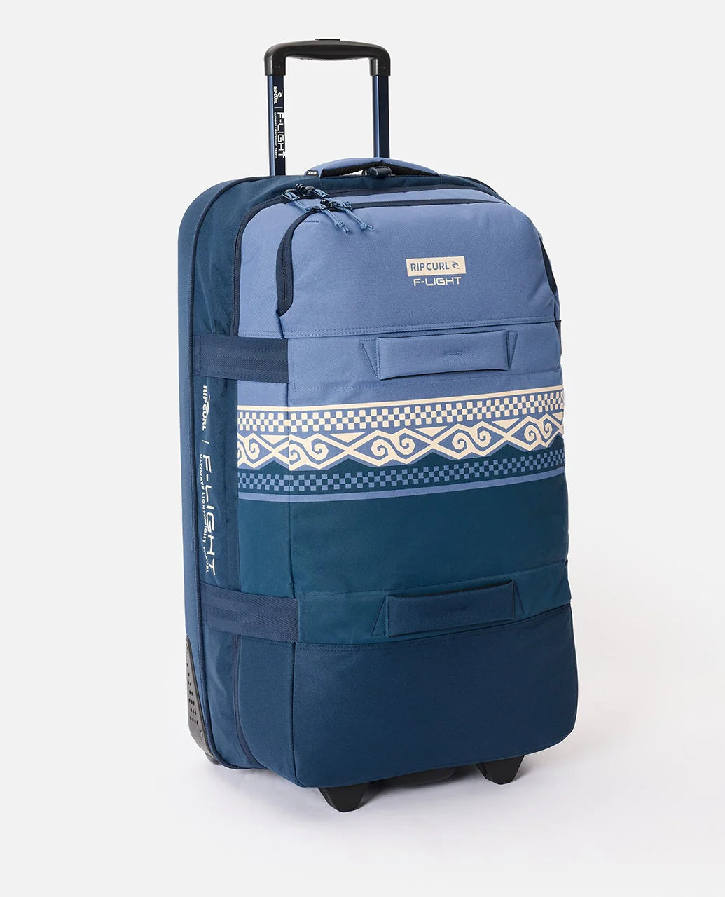 RIP CURL F-LIGHT GLOBAL 100L WHEELED TRAVEL BAG COSMIC KISS NAVY BLUE