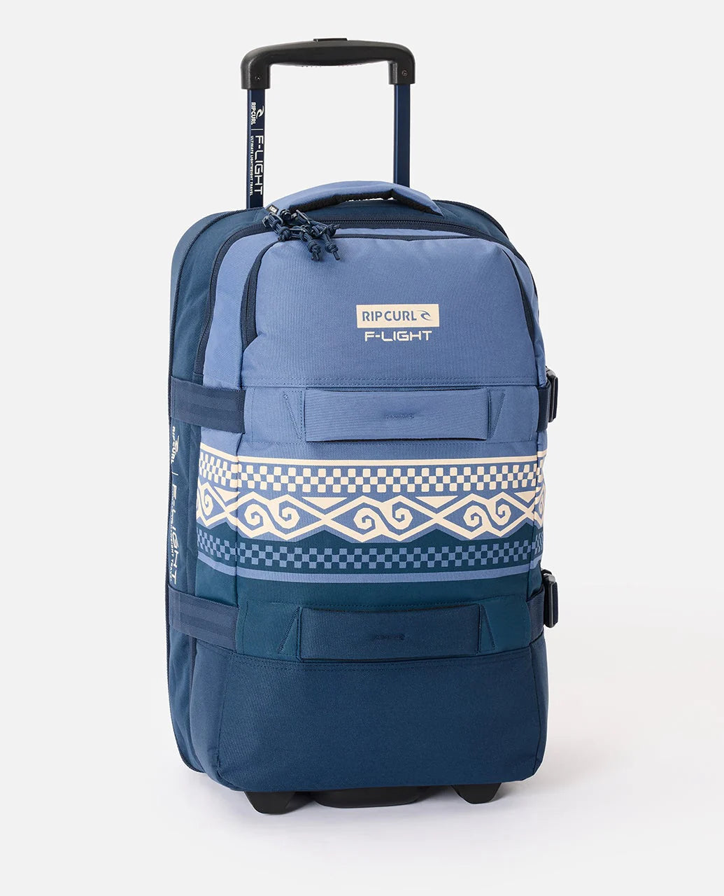 RIP CURL F-LIGHT TRANSIT 45L WHEELED TRAVEL BAG COSMIC KISS NAVY BLUE