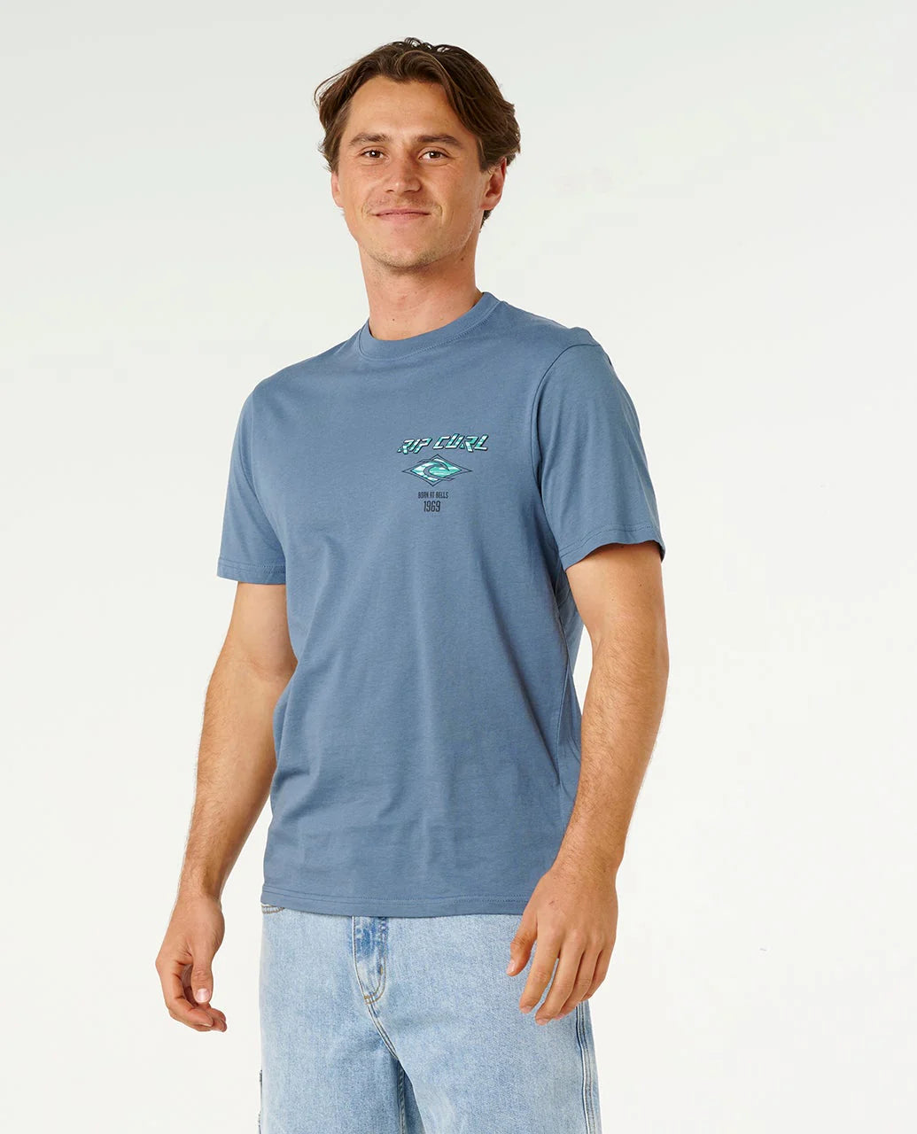 RIP CURL FADE OUT ICON TEE – BLUEFIN
