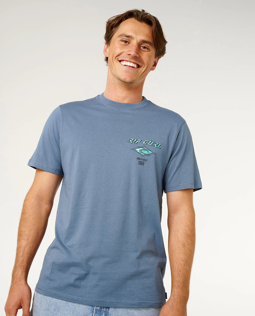 RIP CURL FADE OUT ICON TEE – BLUEFIN