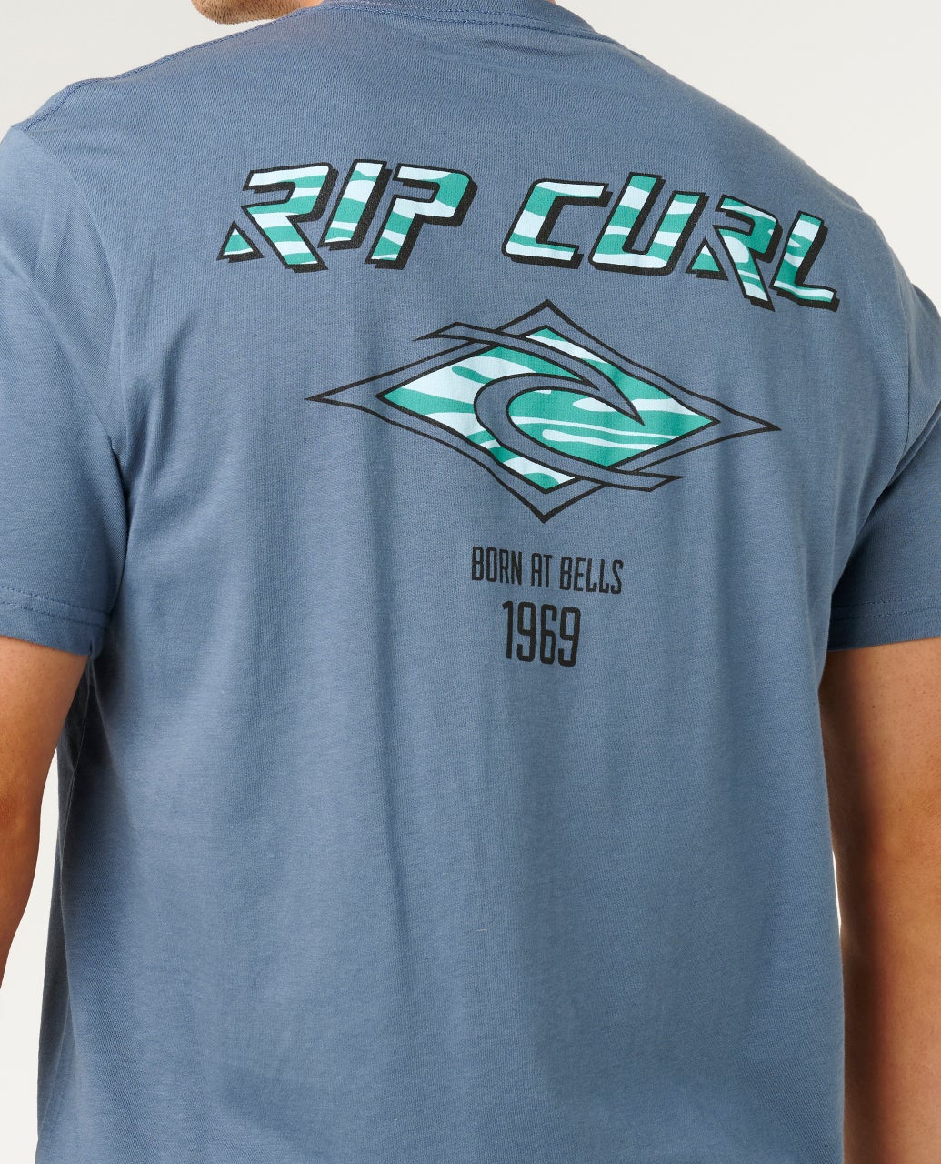 RIP CURL FADE OUT ICON TEE – BLUEFIN