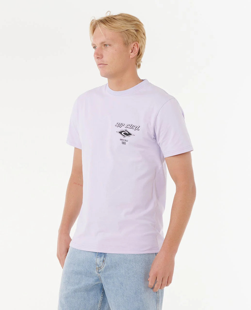 RIP CURL FADE OUT ICON TEE – ICED LAVENDER