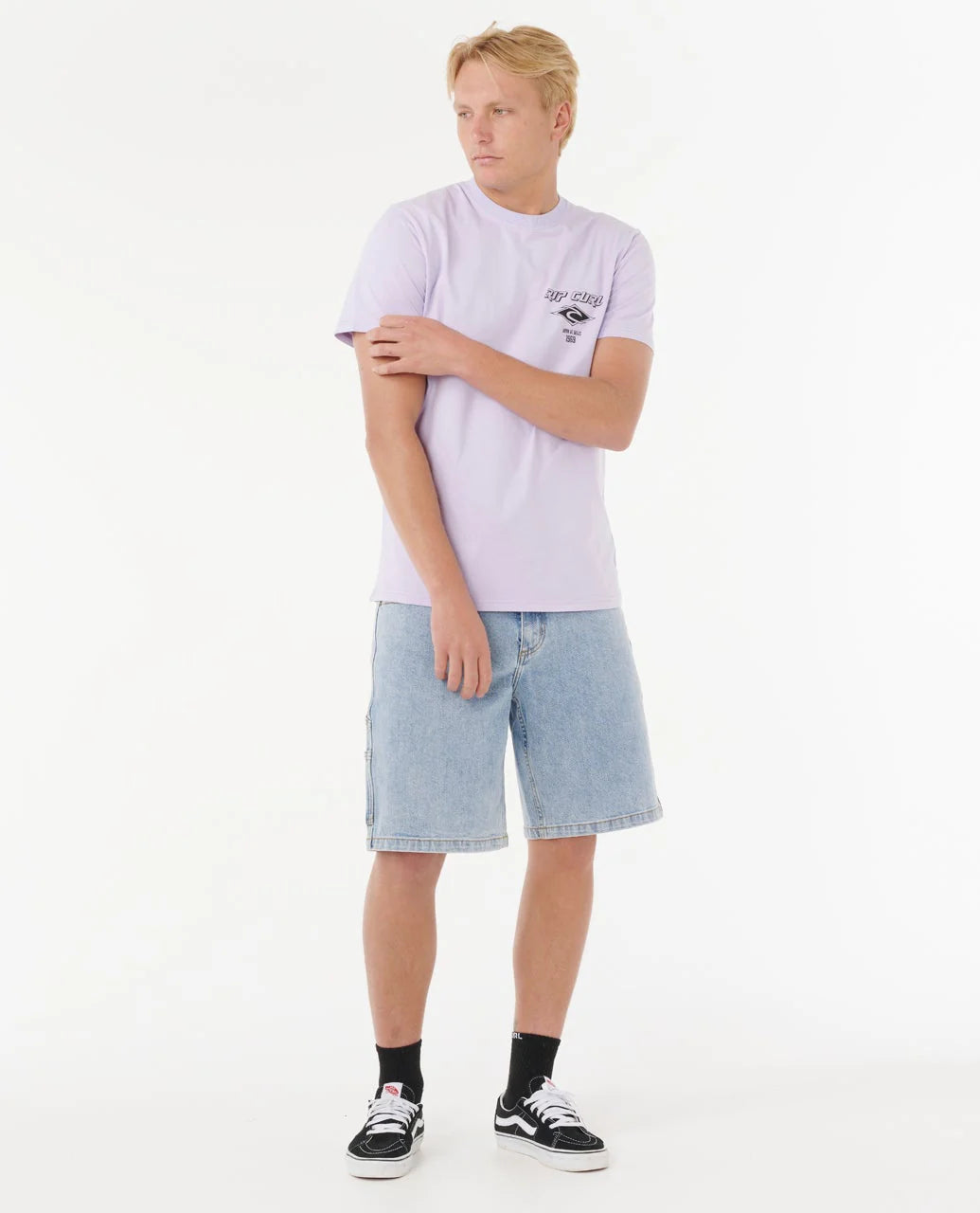 RIP CURL FADE OUT ICON TEE – ICED LAVENDER