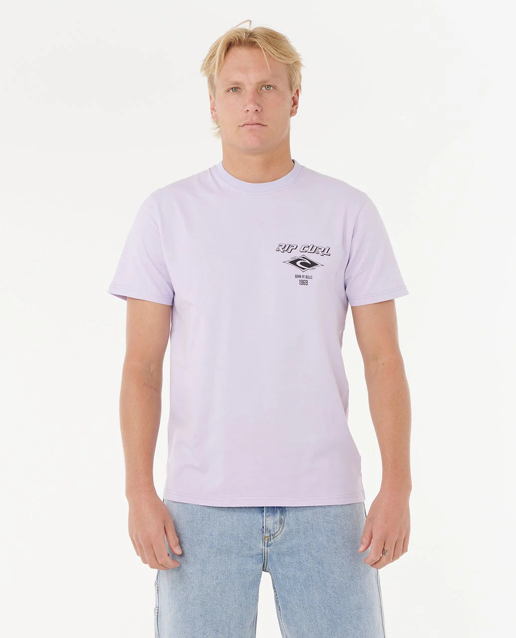RIP CURL FADE OUT ICON TEE – ICED LAVENDER