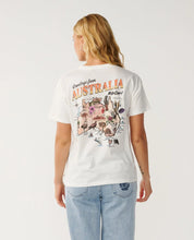 RIP CURL GREETINGS FROM AUS RELAXED TEE - BONE