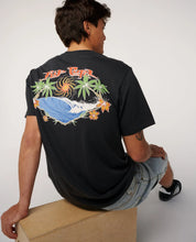 RIP CURL HAZED & TUBED RELAXED TEE – WASHED BLACK