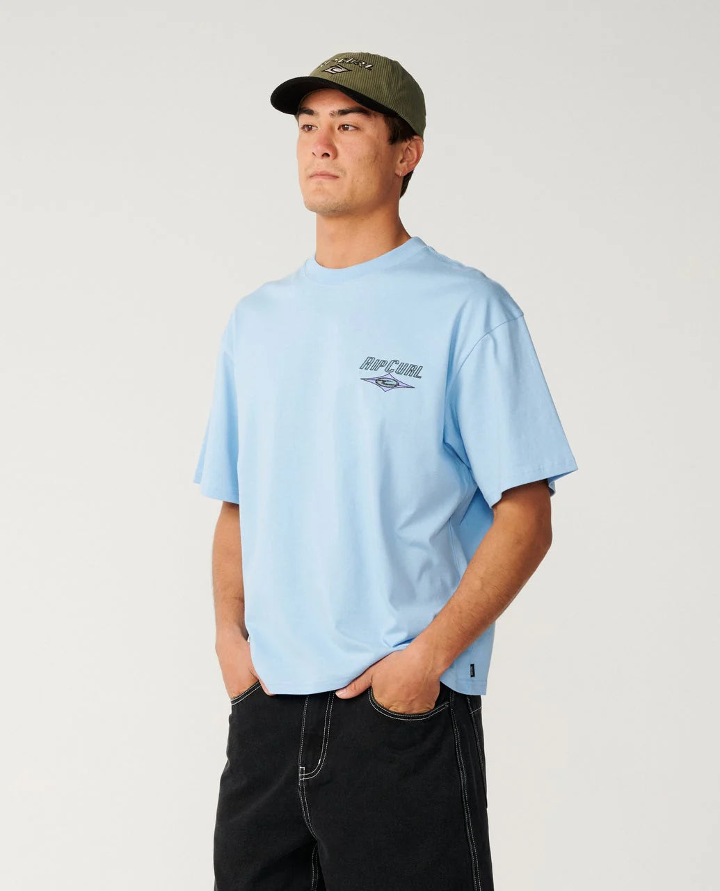 RIP CURL HERITAGE ICON TEE – BLUE BELL