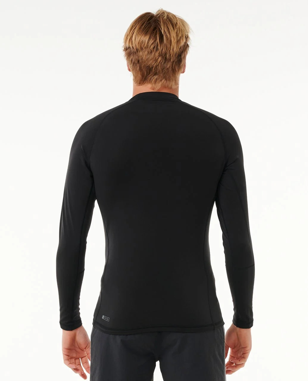 RIP CURL ICONS UPF BRUSHED LONG SLEEVE RASH VEST – BLACK