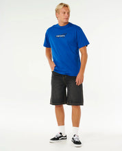 RIP CURL INNER VISIONS BLAST OVER LOOSE TEE MENS T SHIRT ELECTRIC COBALT