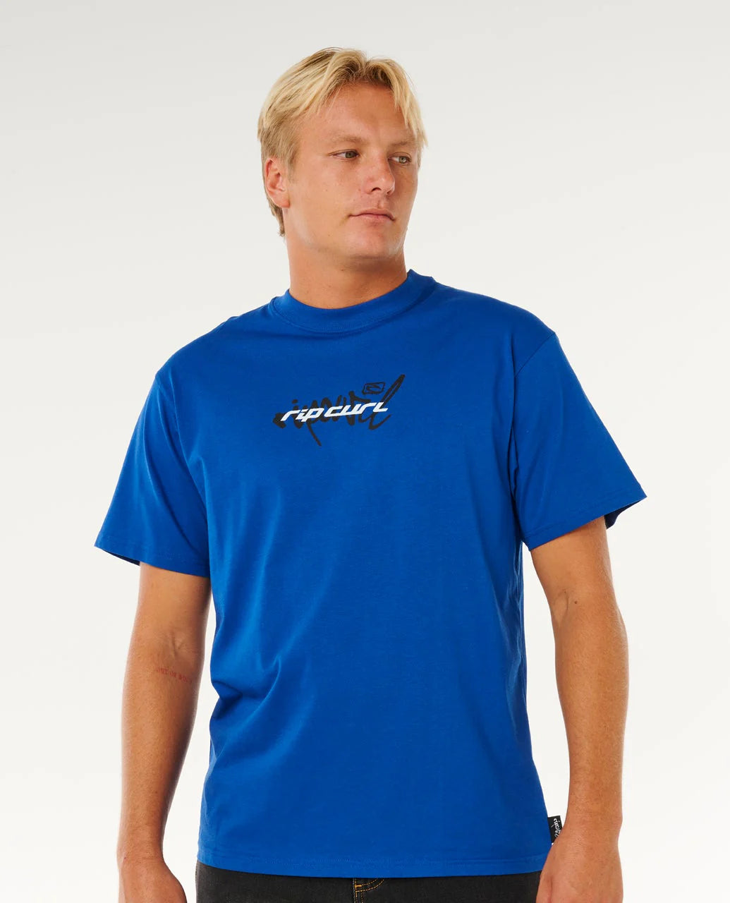RIP CURL INNER VISIONS BLAST OVER LOOSE TEE MENS T SHIRT ELECTRIC COBALT