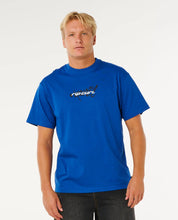 RIP CURL INNER VISIONS BLAST OVER LOOSE TEE MENS T SHIRT ELECTRIC COBALT
